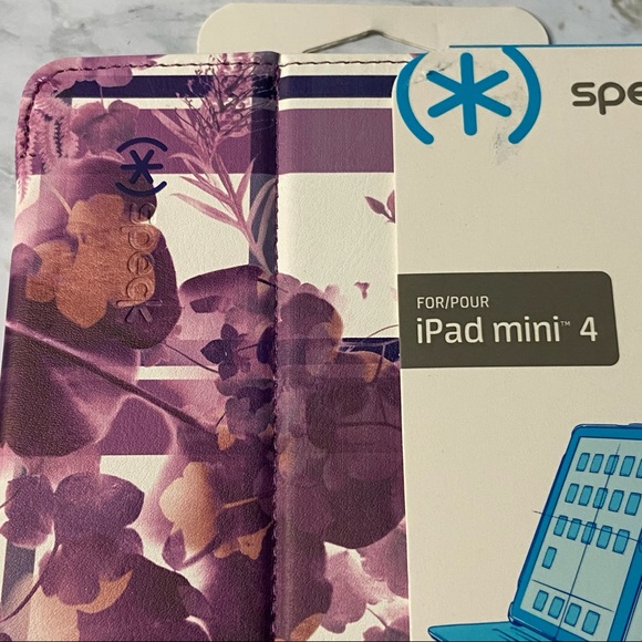 Speck Apple IPad Mini 4 Case Cover Floral Purple - Picture 5 of 7